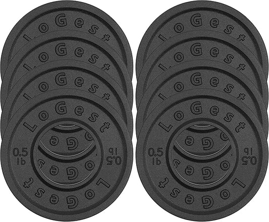 Logest Fractional Olympic Plates Set of 8-0.50LB Plates